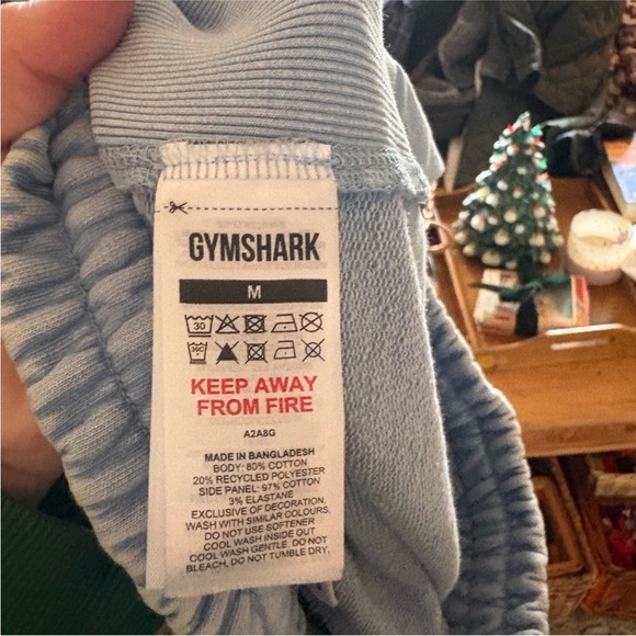💙 Gymshark Lounge Sweat Shorts | Light Blue Athleisure | M 3/$25 - Picture 3 of 5